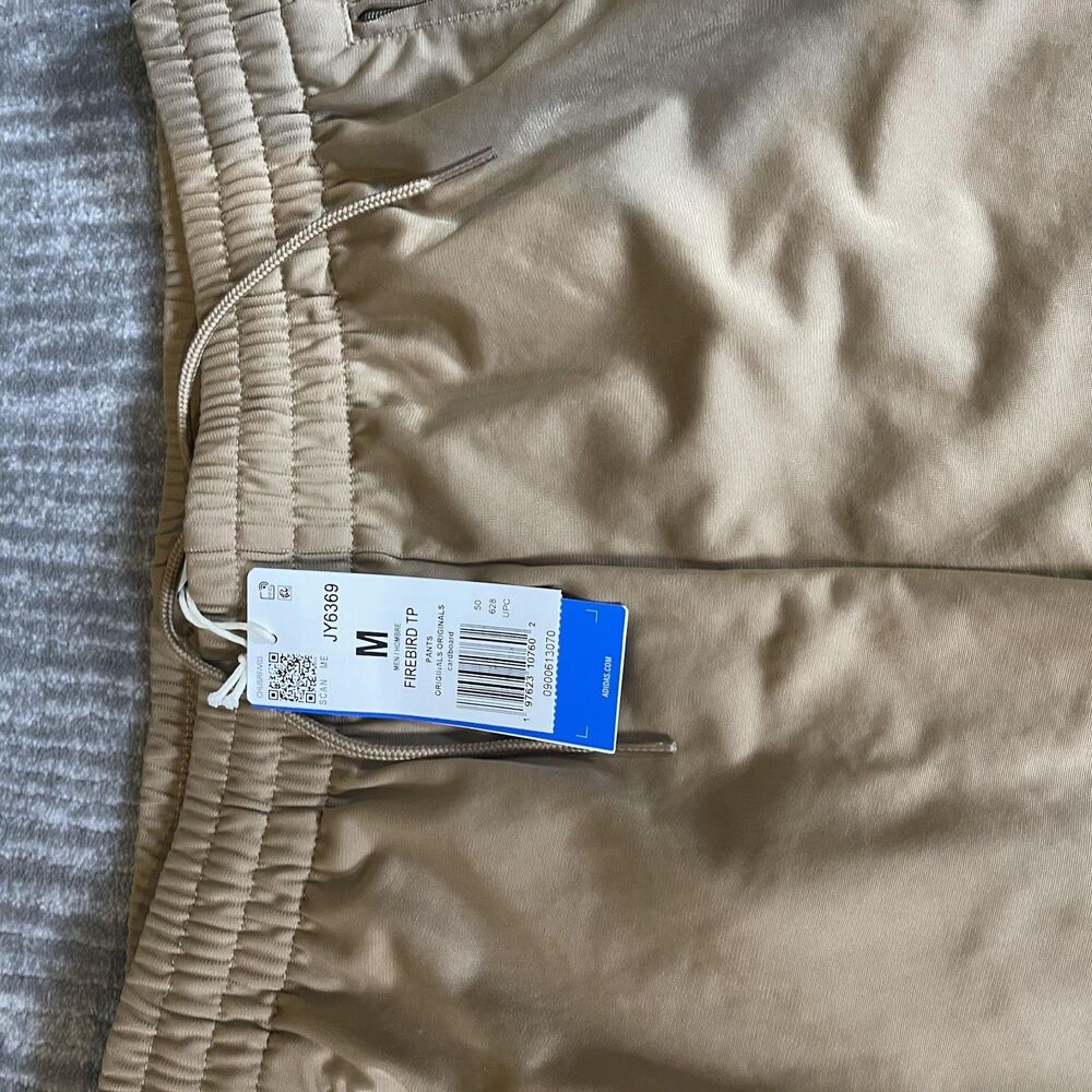 Adidas Originals Firebird Track Suit Mens Medium Beige 3-Stripes JY6366 JY6369 - Picture 15 of 16